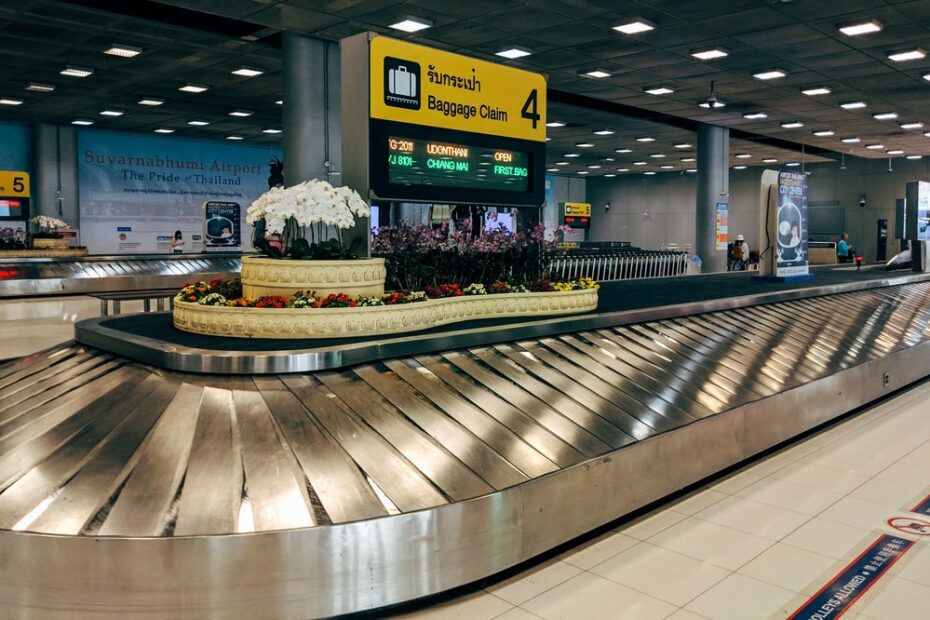 Luggage carousel at the airport
