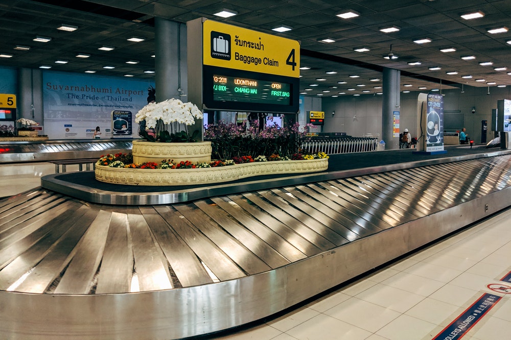 Luggage carousel at the airport